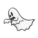 how to draw a cartoon ghost image