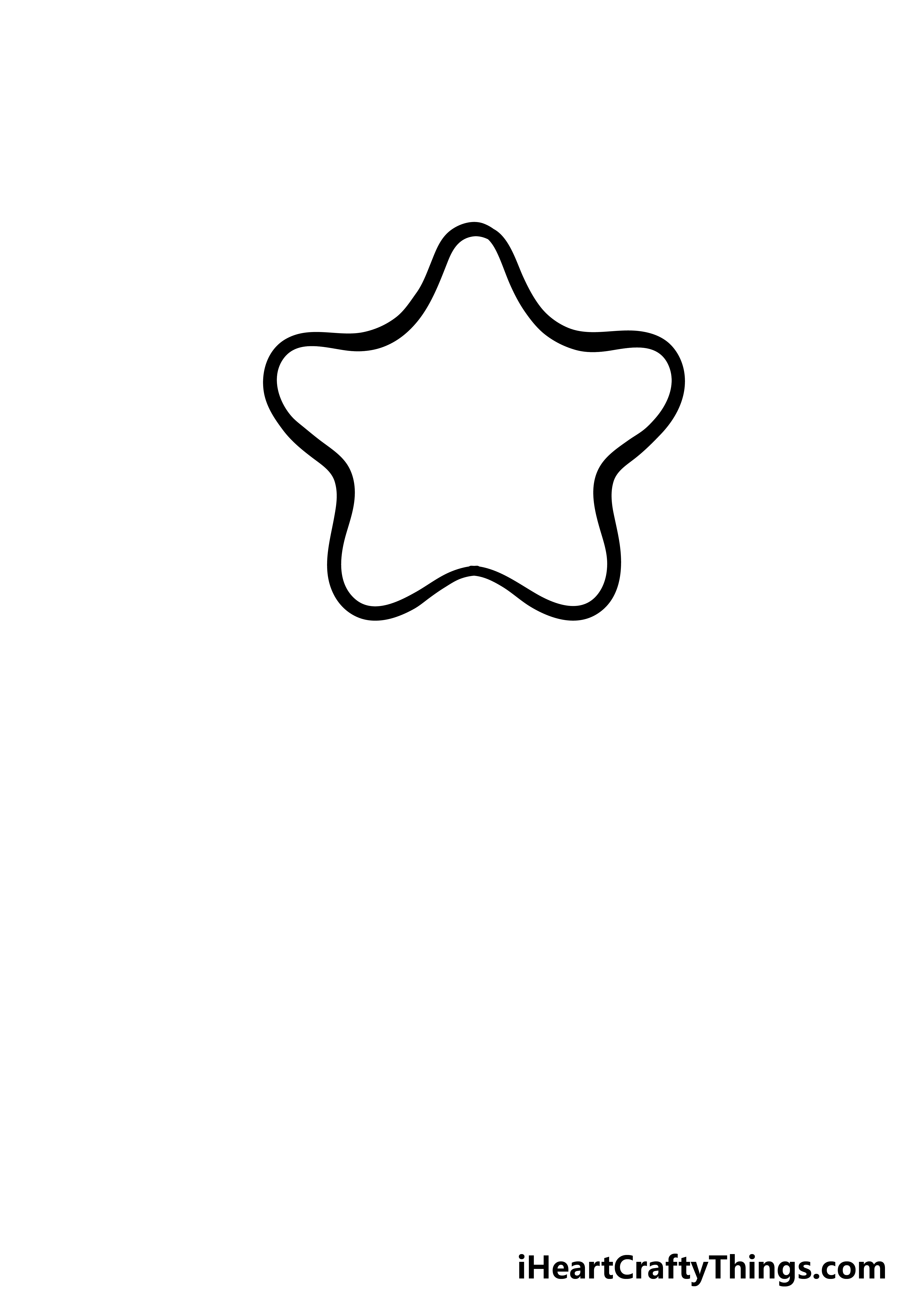 how to draw cartoon stars step 2