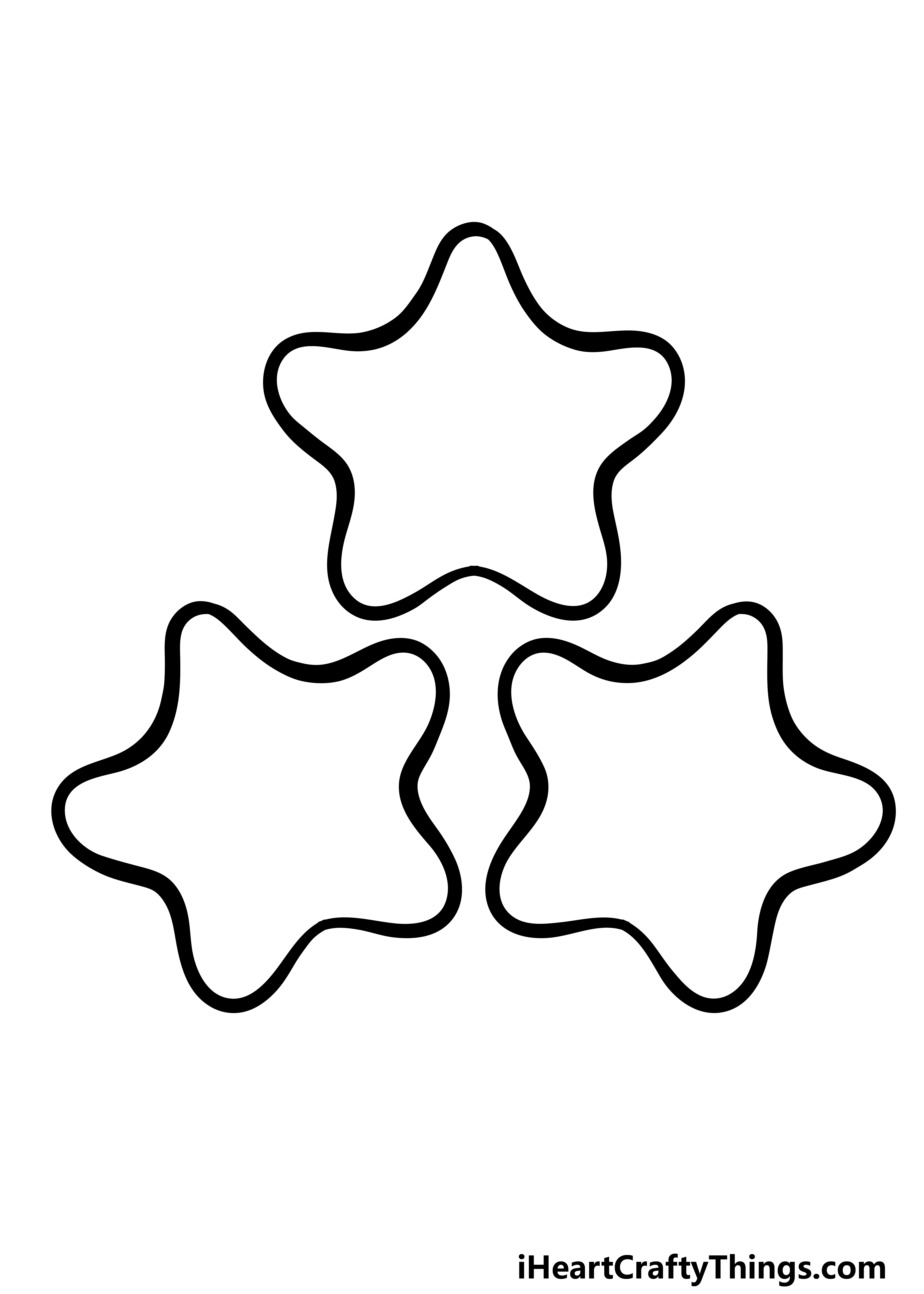 how to draw cartoon stars step 4