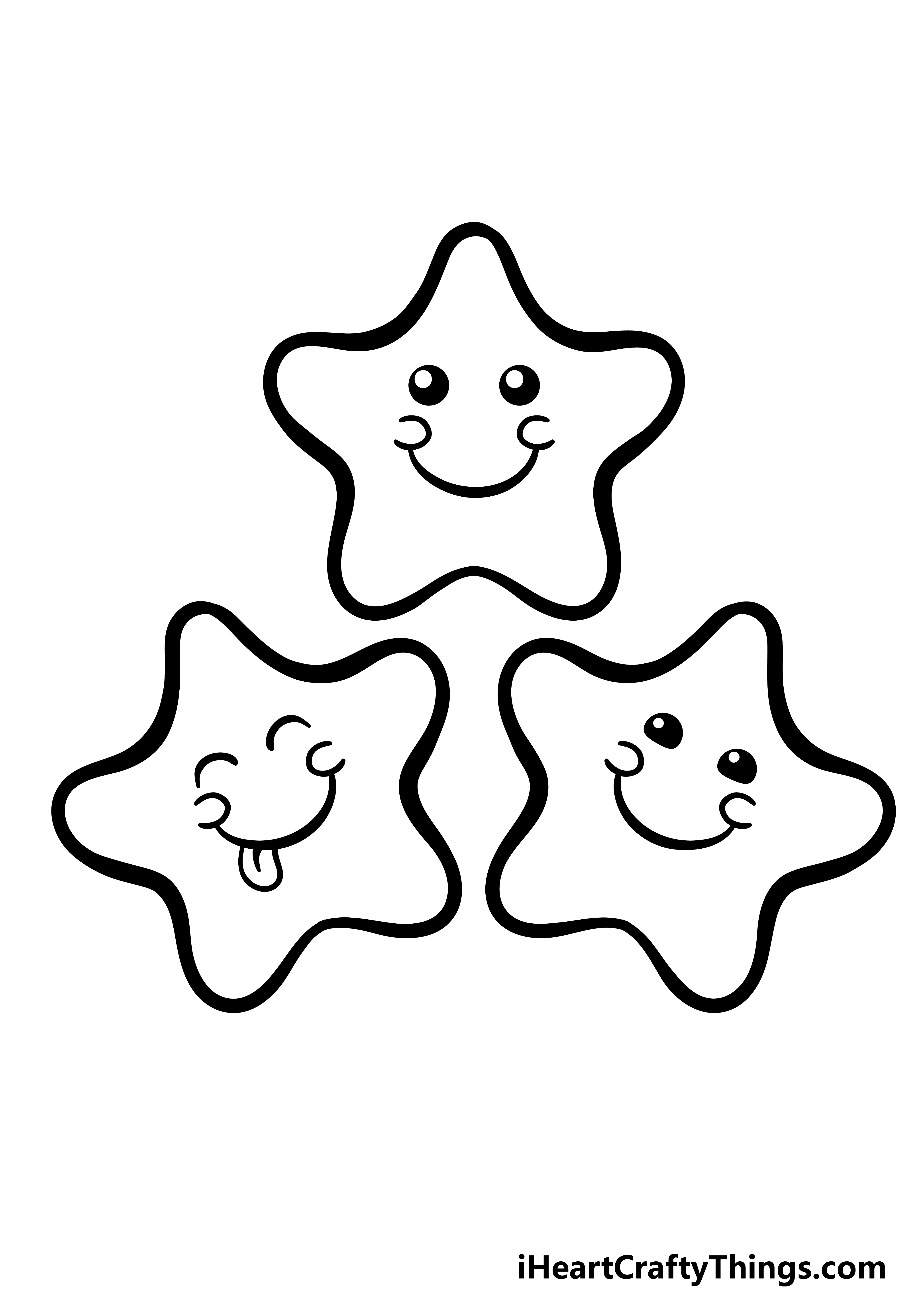 how to draw cartoon stars step 5