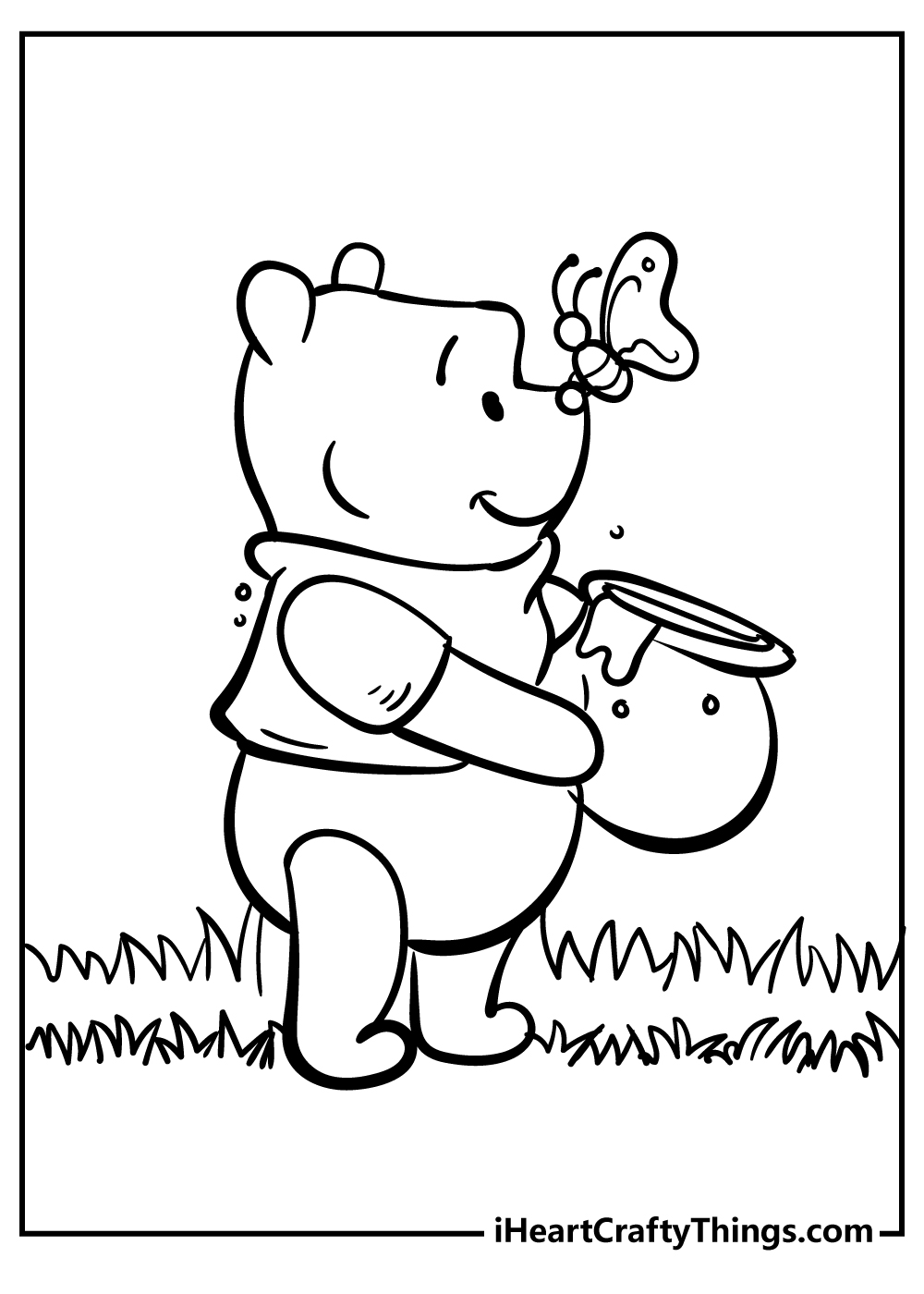 Winnie The Pooh coloring pages free printable