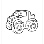 Monster Truck Coloring Pages free printable