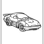 Race Car Coloring Pages free printable