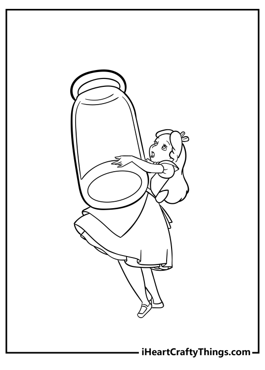 Alice In Wonderland Coloring Pages