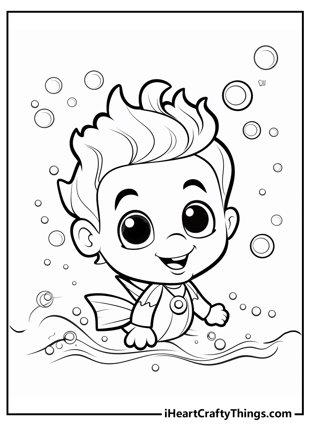 bubble guppies coloring printable sheet
