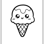 Cute Food Coloring Pages free printable