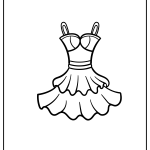Dress Coloring Pages free printable