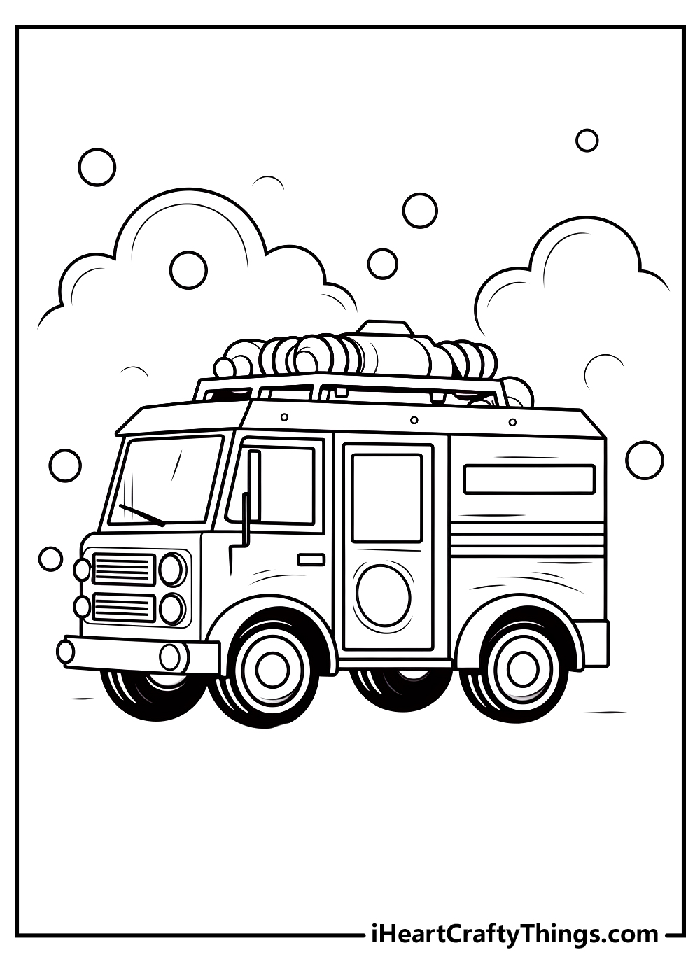 fire truck coloring pages for kids