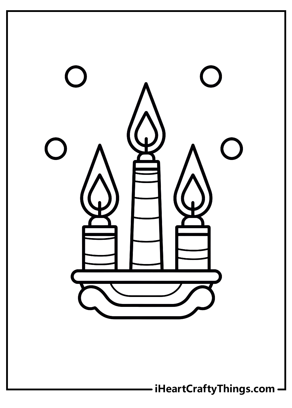 Hanukkah coloring printables