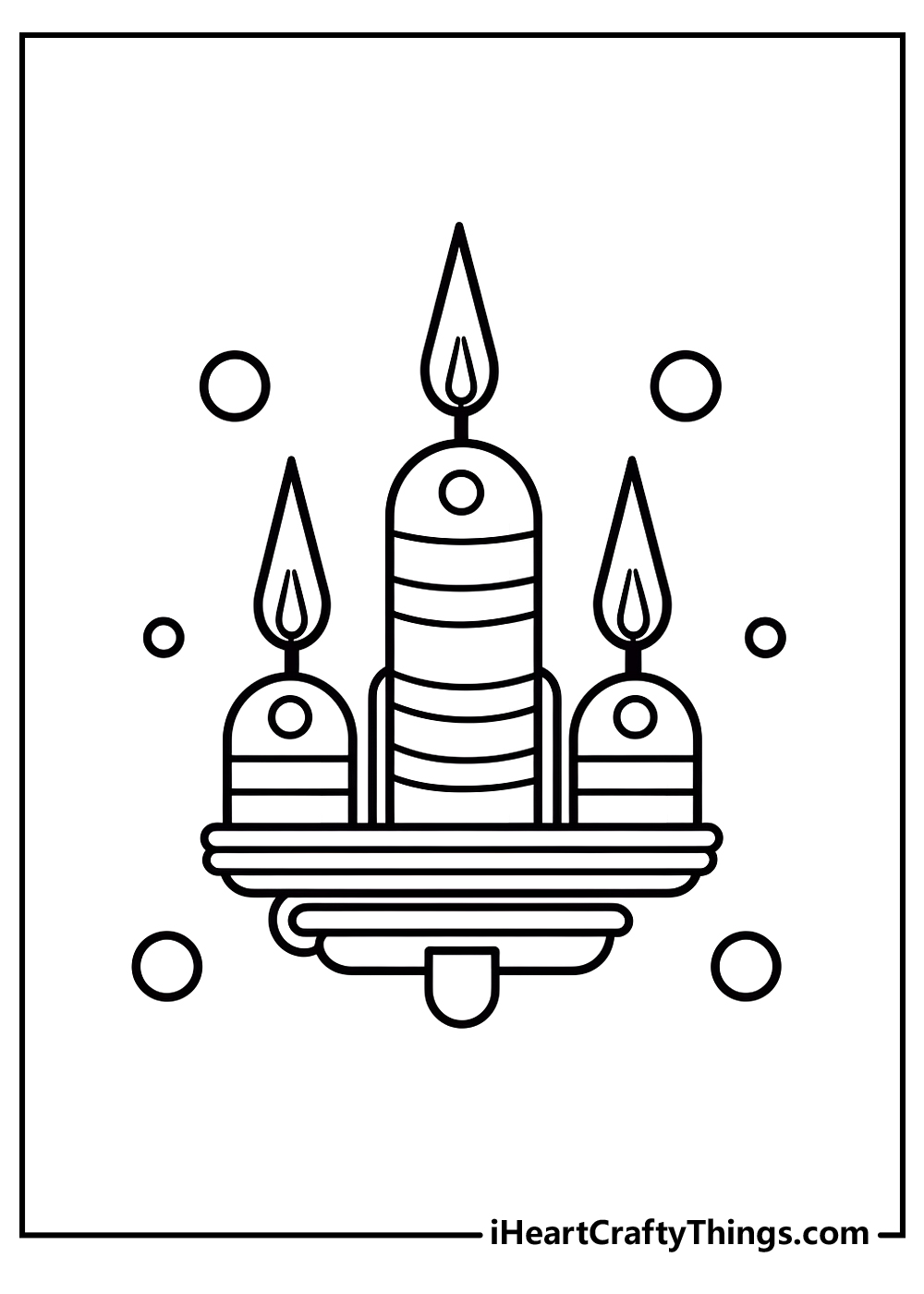 original Hanukkah coloring printable