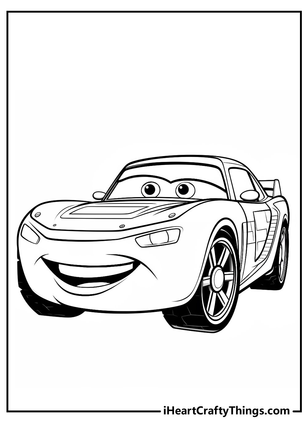 Lightning McQueen Coloring Sheet