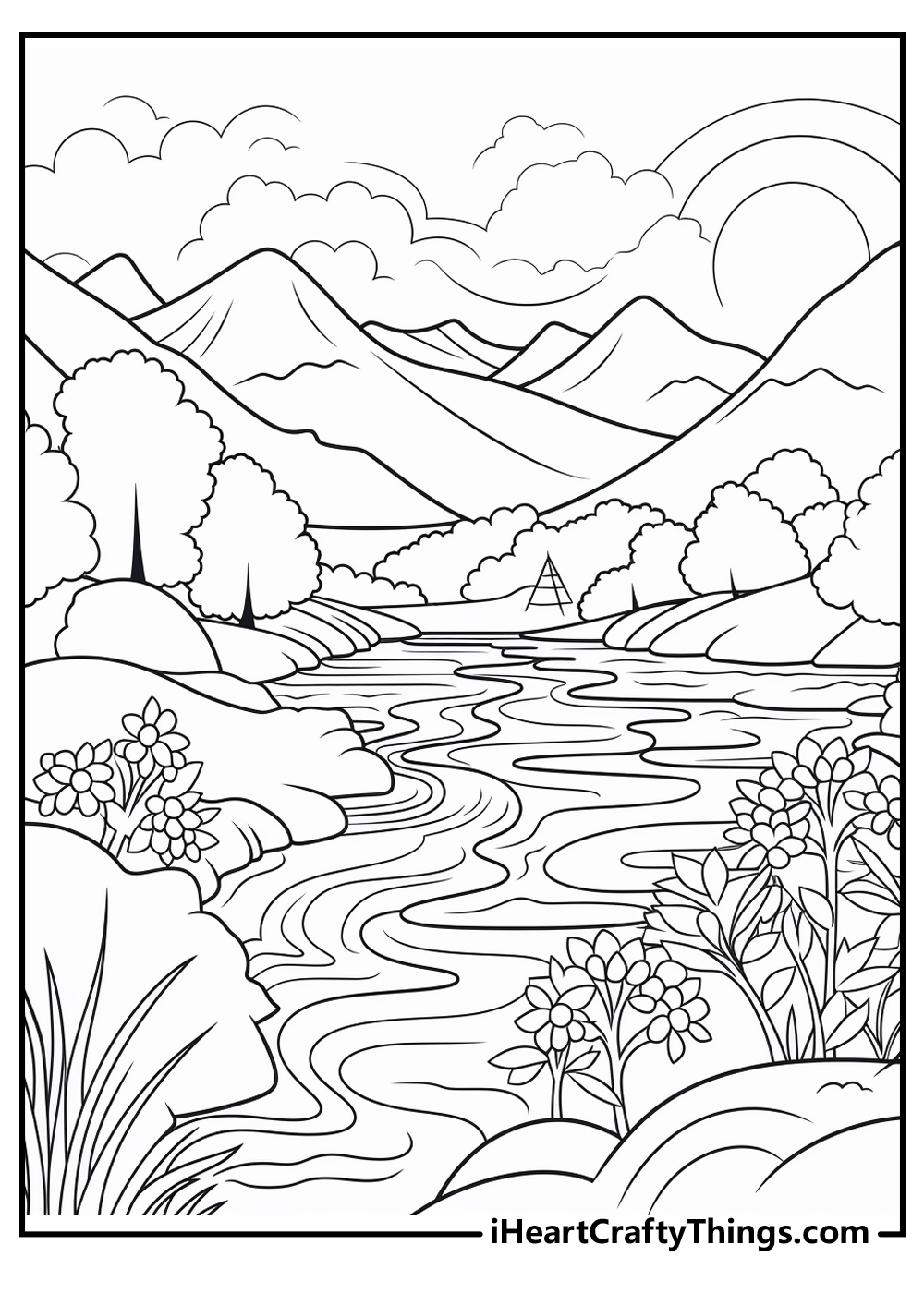 original nature coloring printable