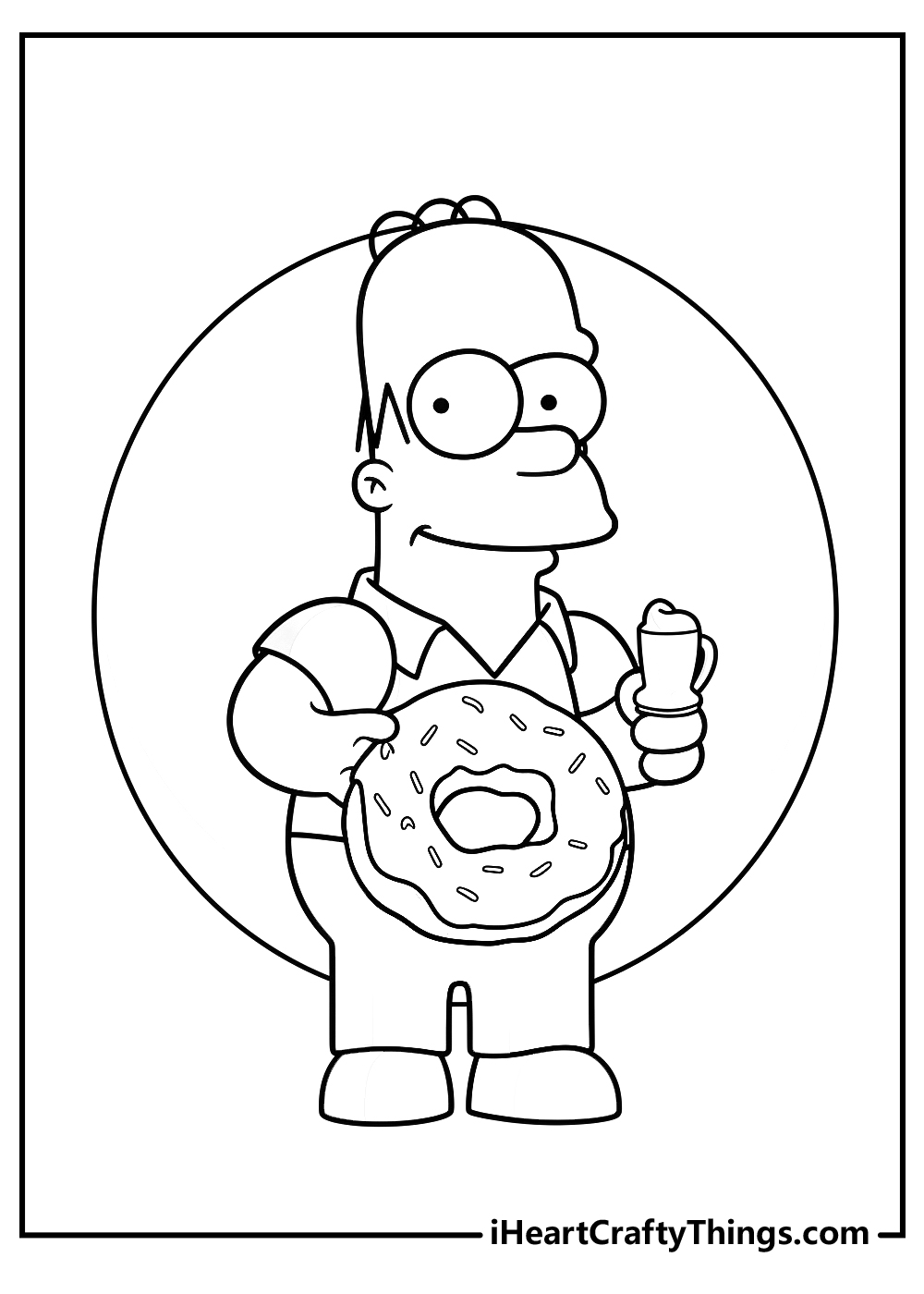 original simpsons coloring printable