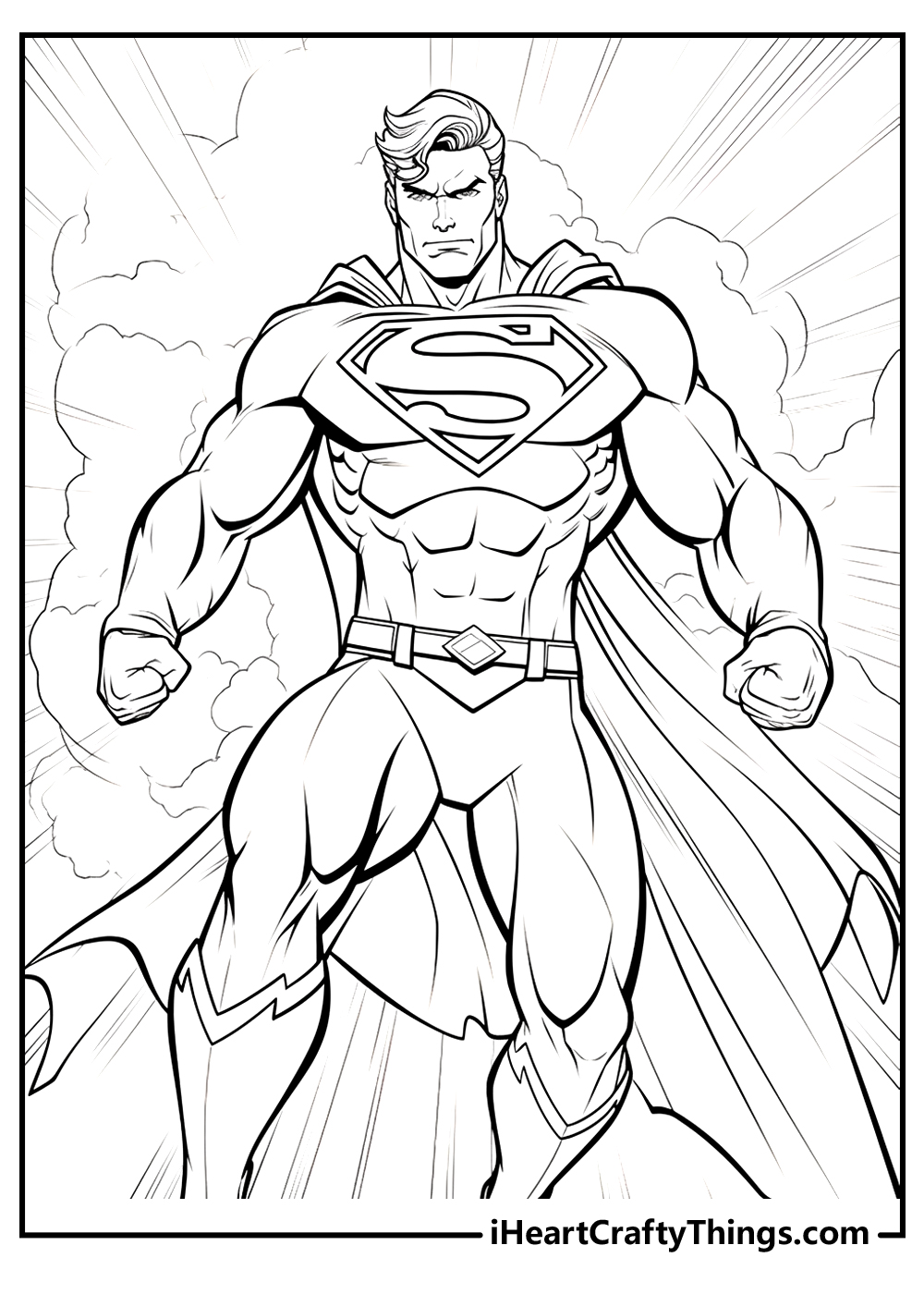 superman coloring sheet free download
