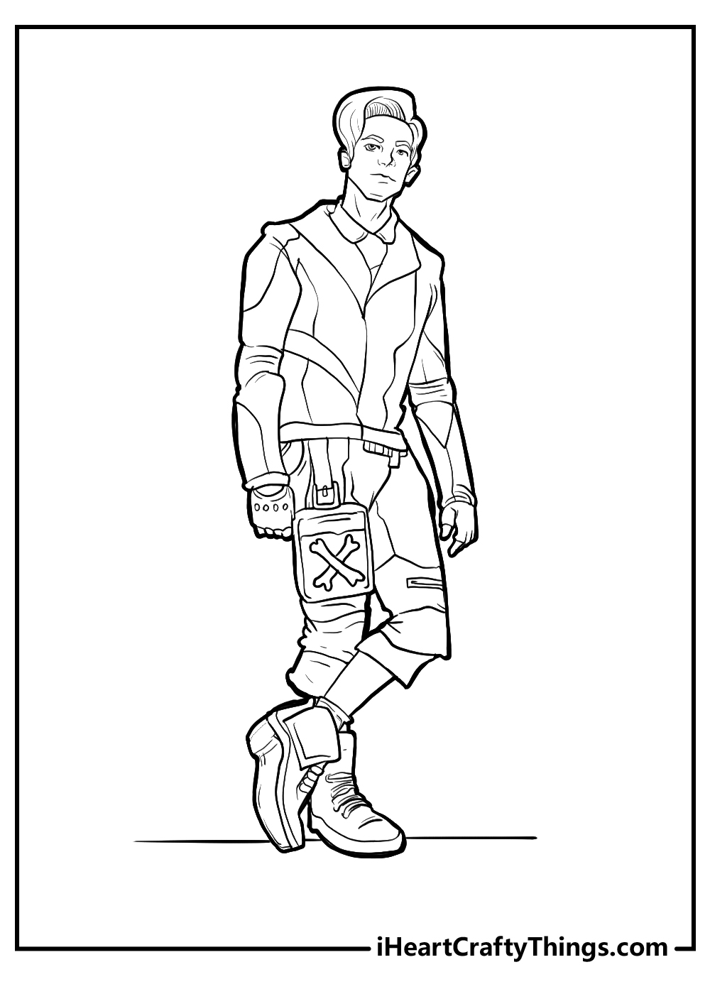 descendants coloring sheet free download