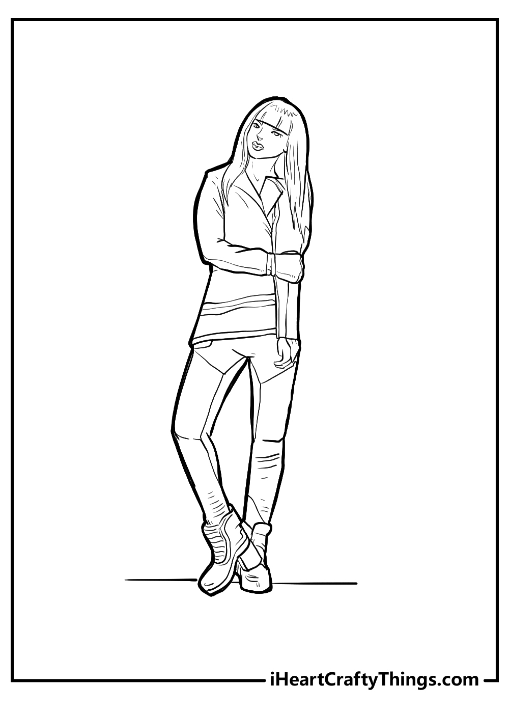 descendants coloring printable for kids