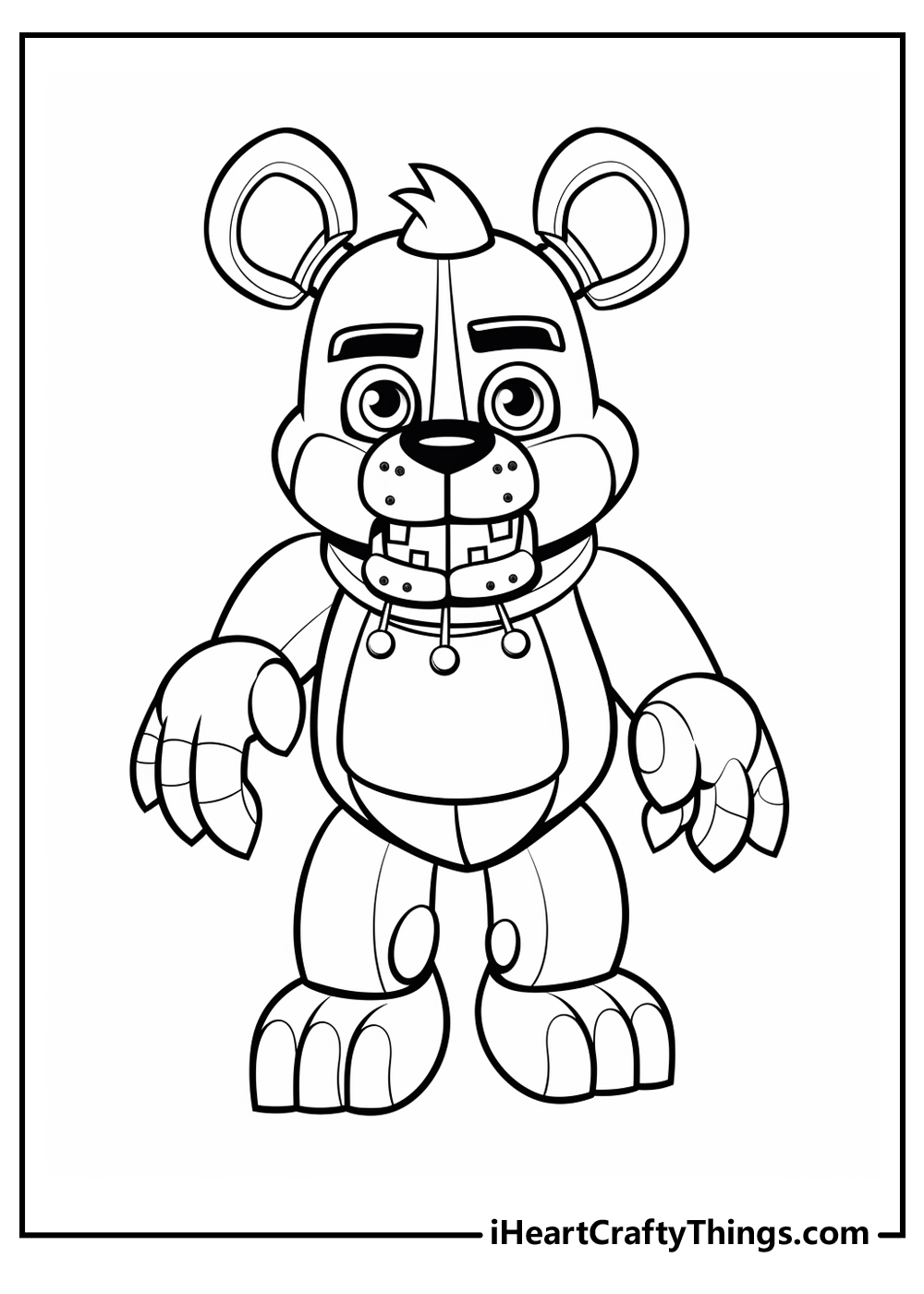 five nights at freddys coloring printable