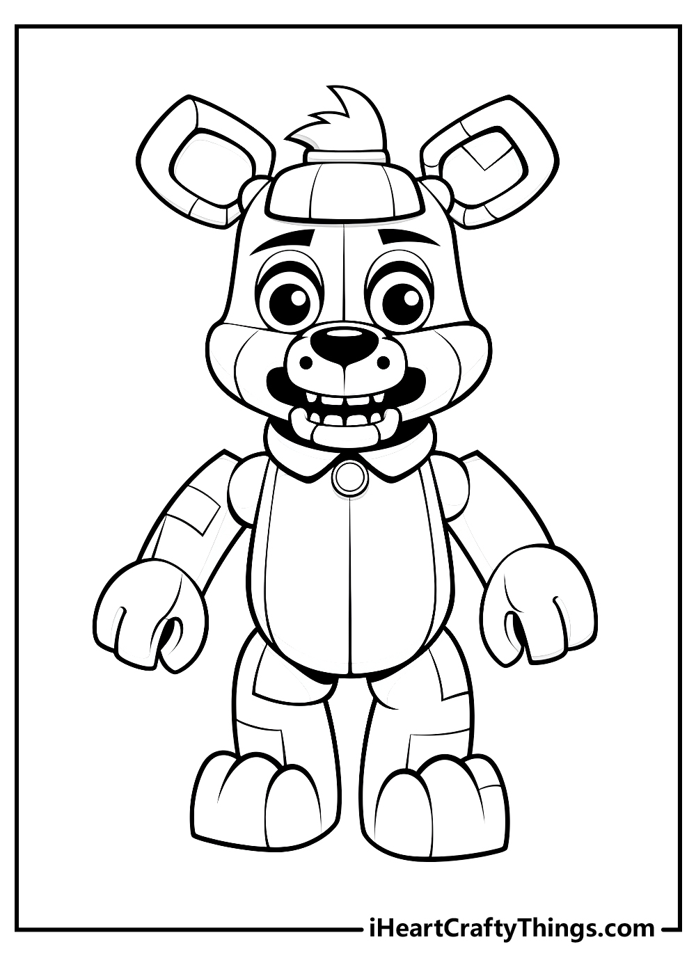 original five nights at freddys coloring printable