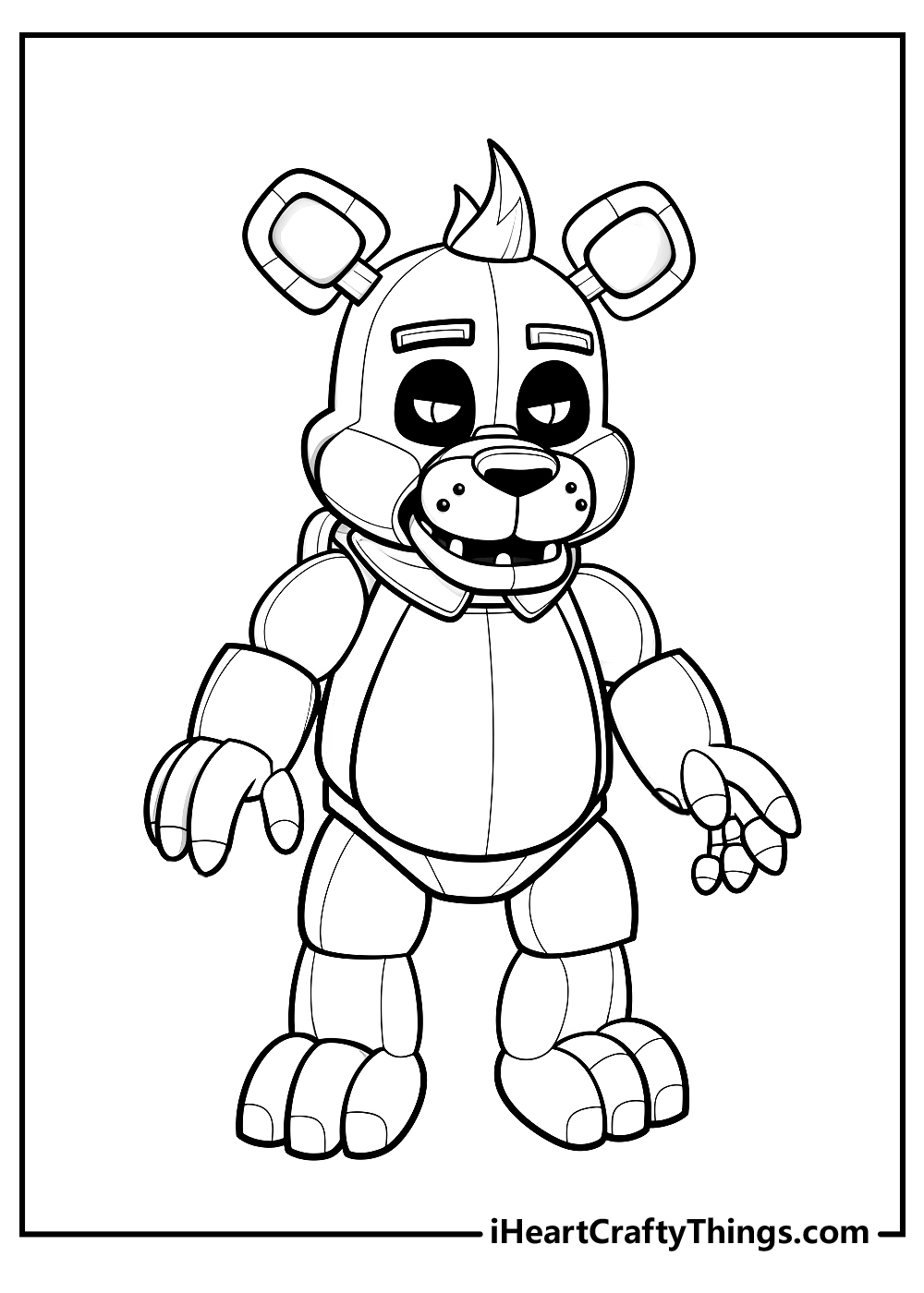 new five nights at freddys coloring pages