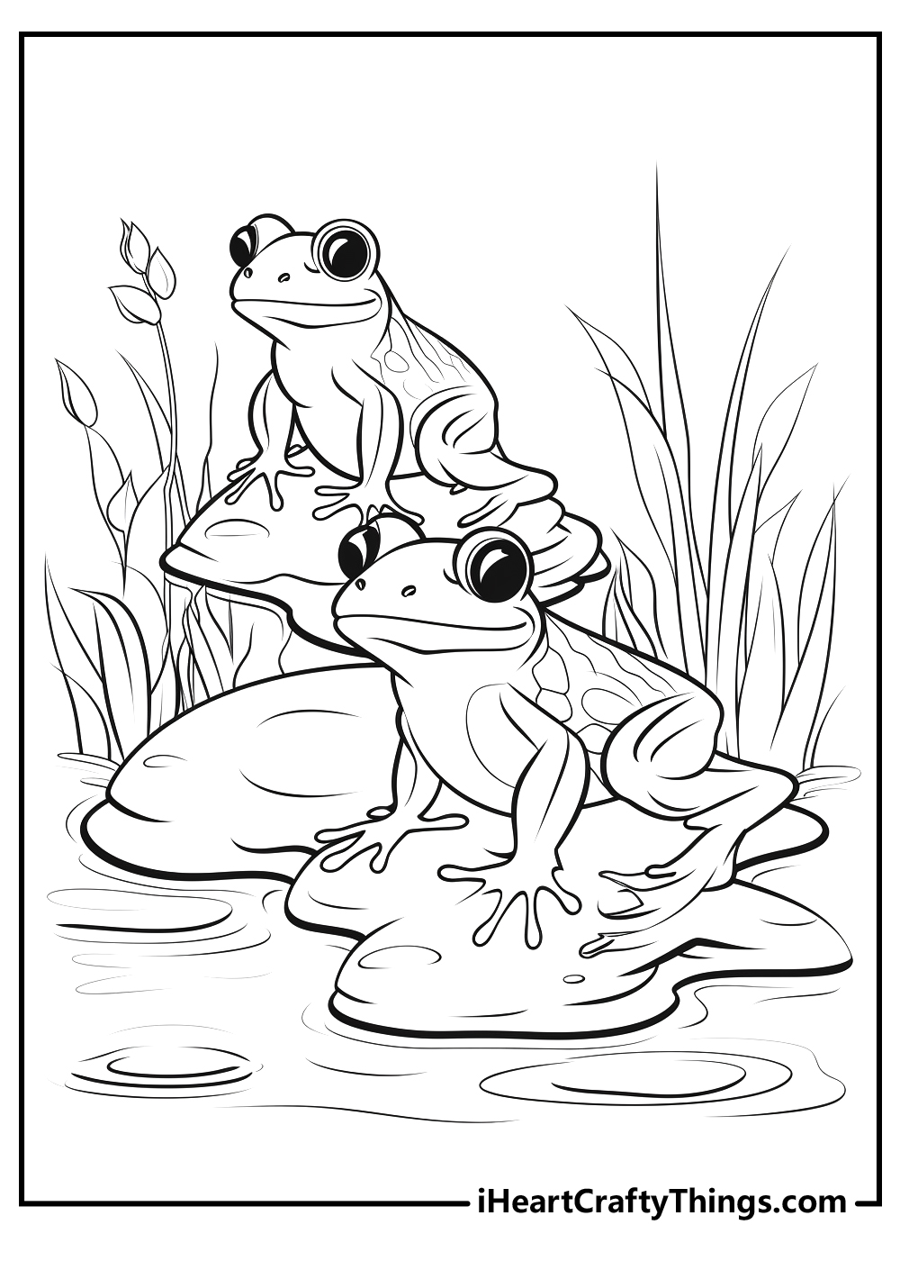 original frog coloring pages