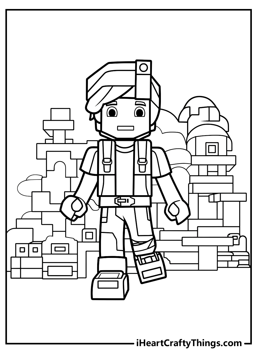 original roblox coloring printable