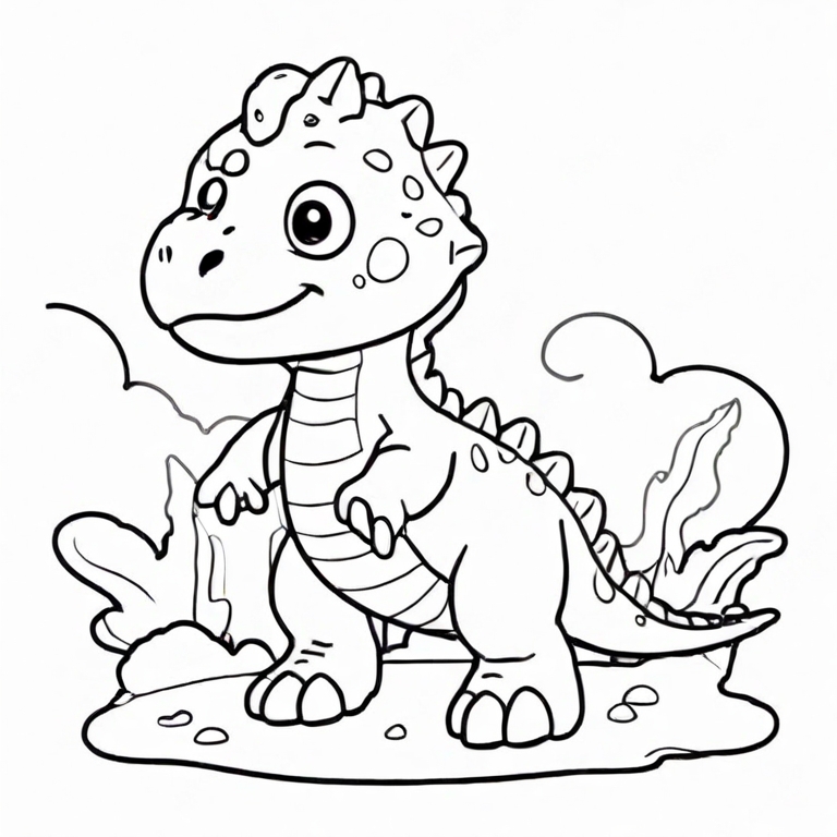 cartoon t rex drawing