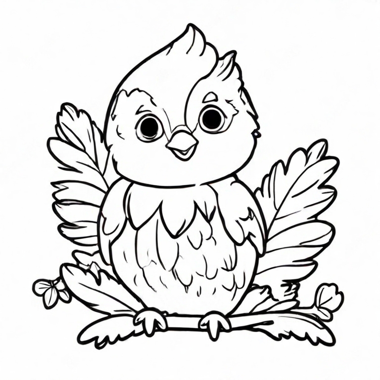 feather drawing for kids