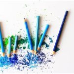 green and blue mixed