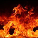 yellow and orange fire