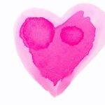 red and pink heart