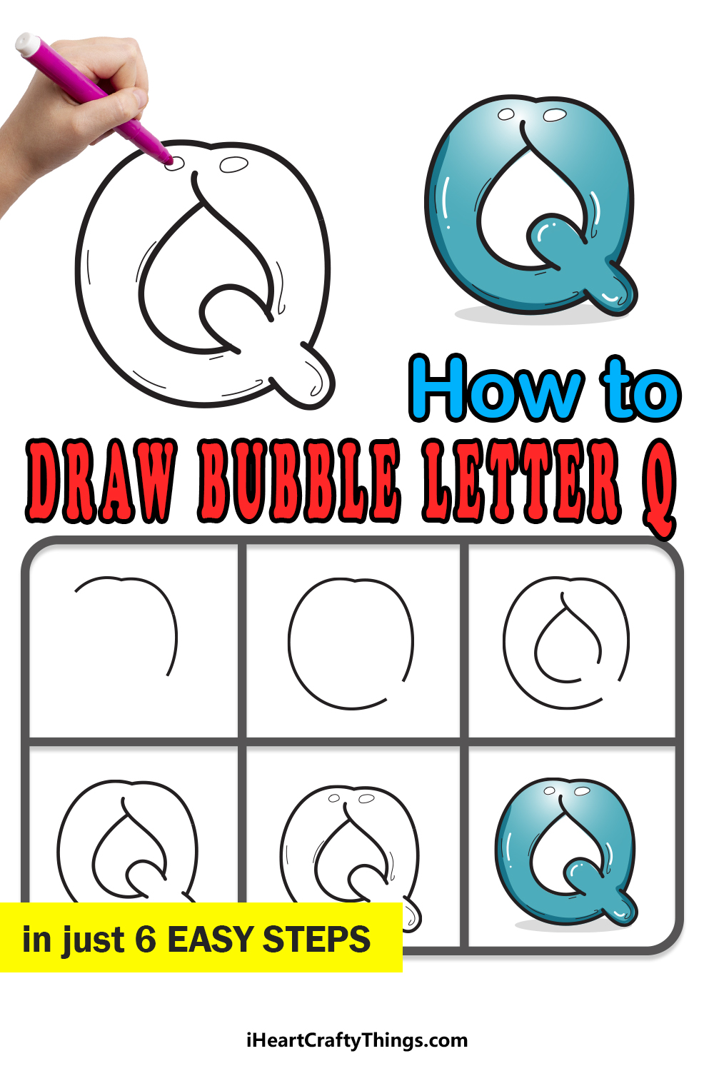 How To Draw Your Own Bubble Q step by step guide