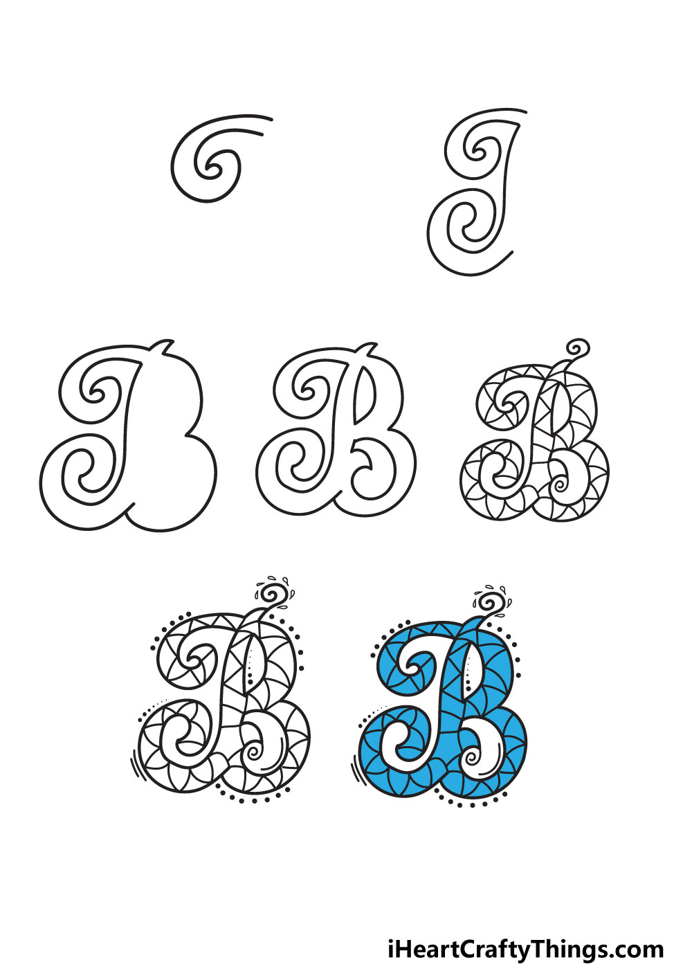 How To Draw Your Own Fancy B