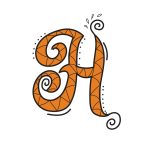 How To Draw Your Own Fancy H image