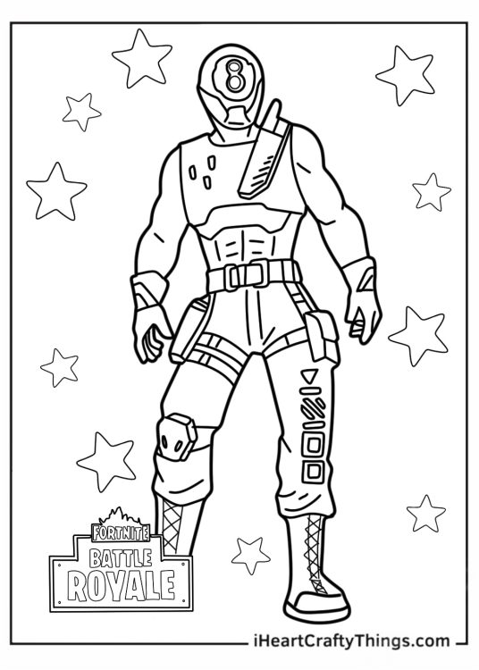 Fortnite Among Us Coloring For Kids
