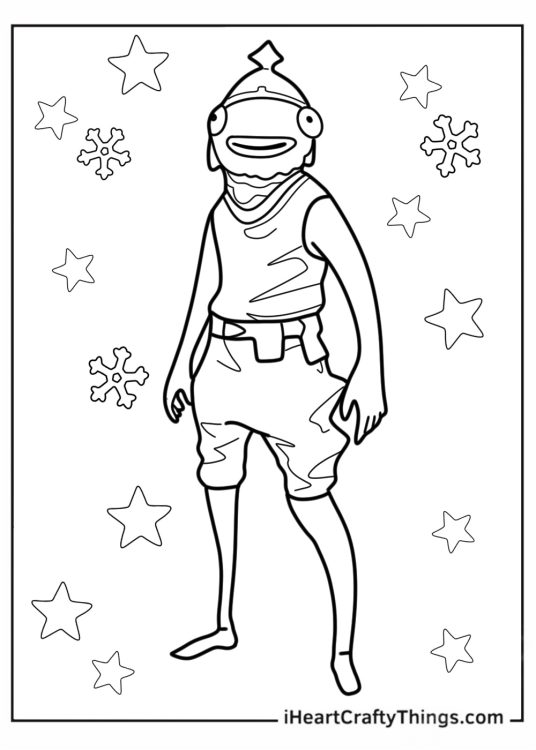 Fortnite Battle Royale Coloring Page