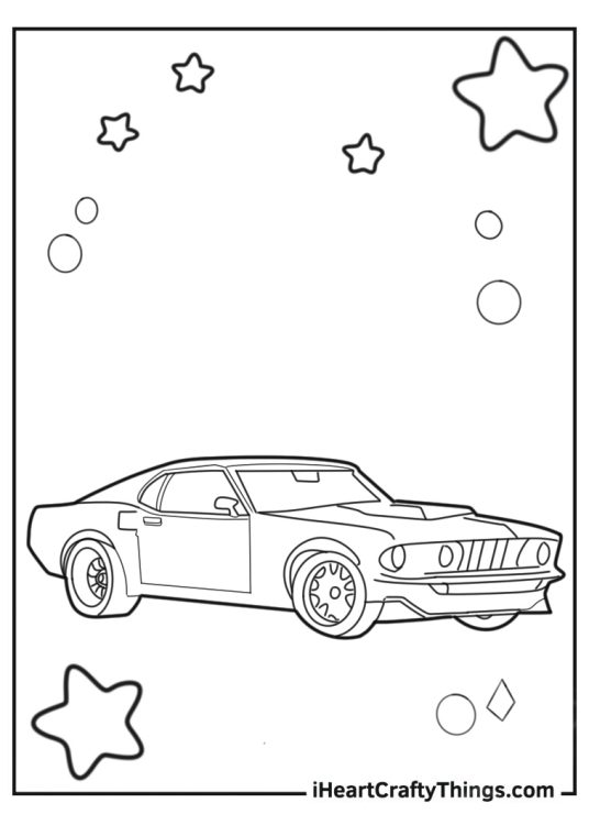 Vintage American Muscle Mustang Car