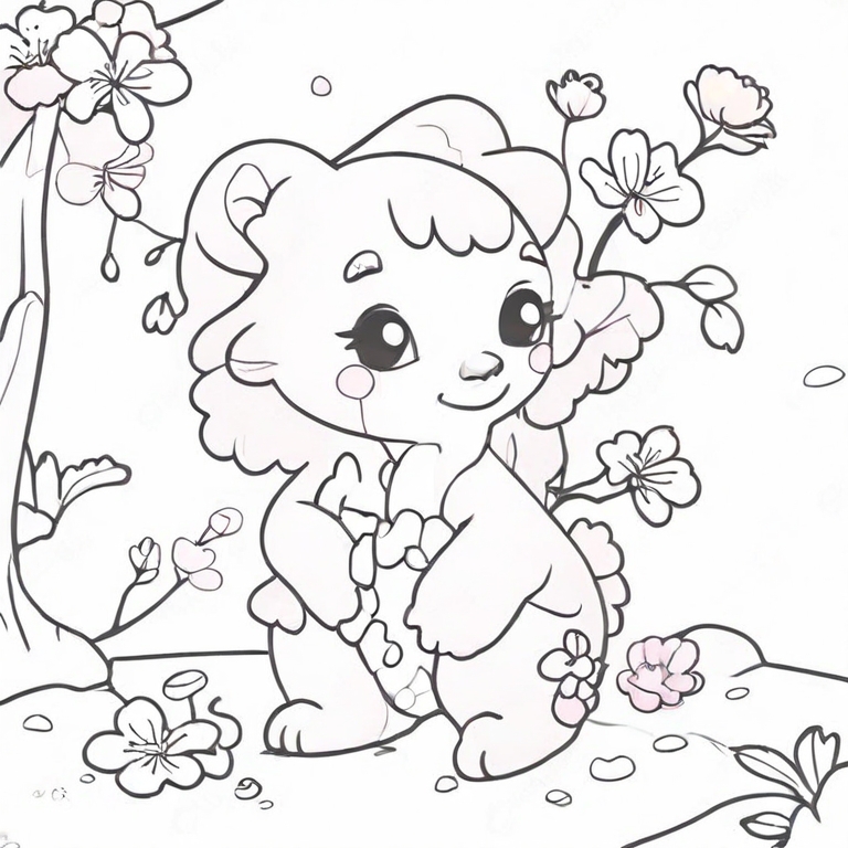 cherry blossoms drawing