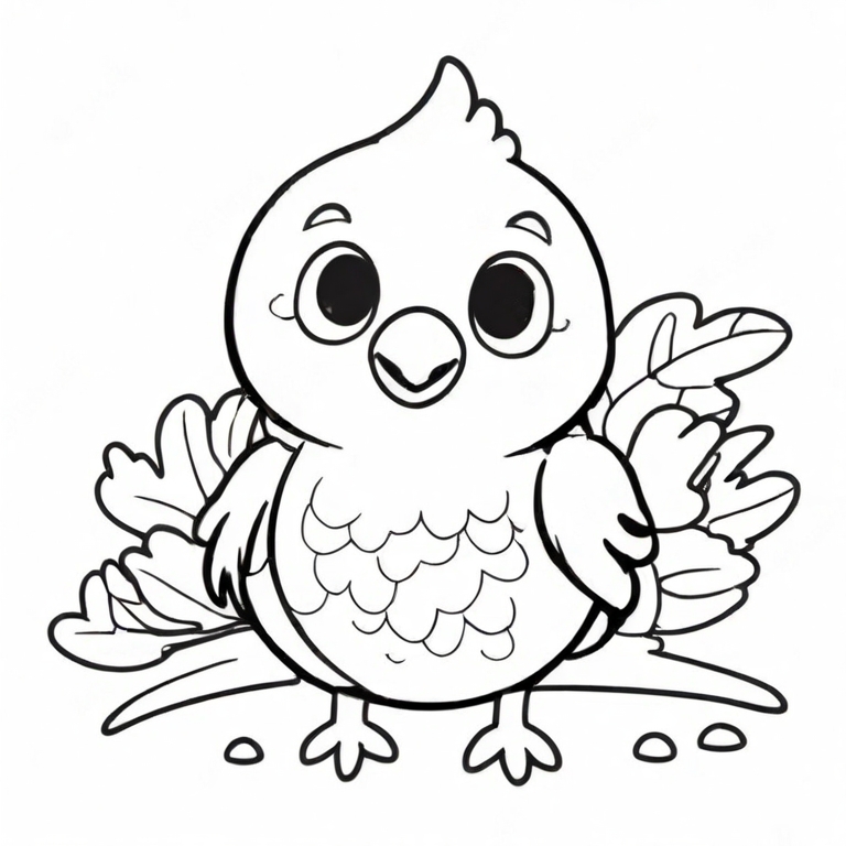 cartoon bird drawing