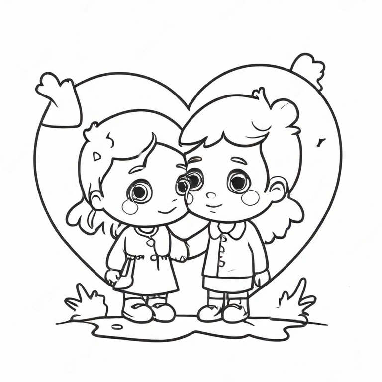 cartoon heart drawing
