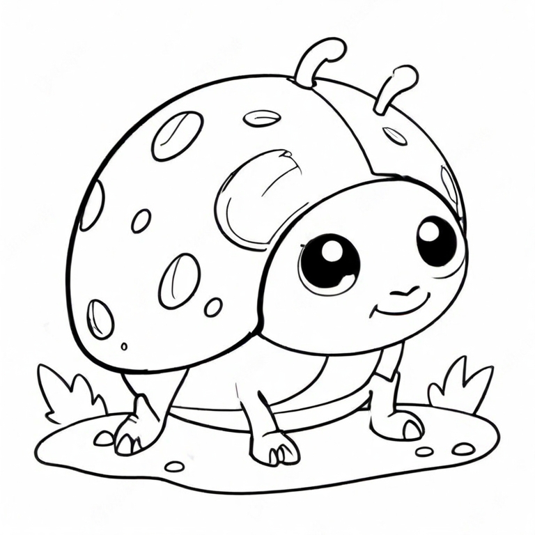 cartoon ladybug drawing
