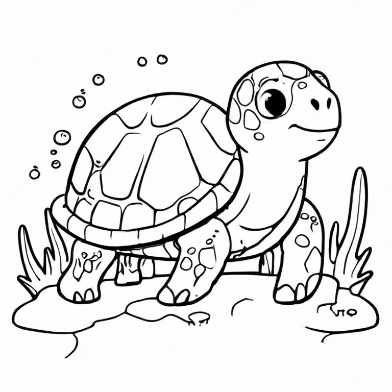 cartoon sea turtle