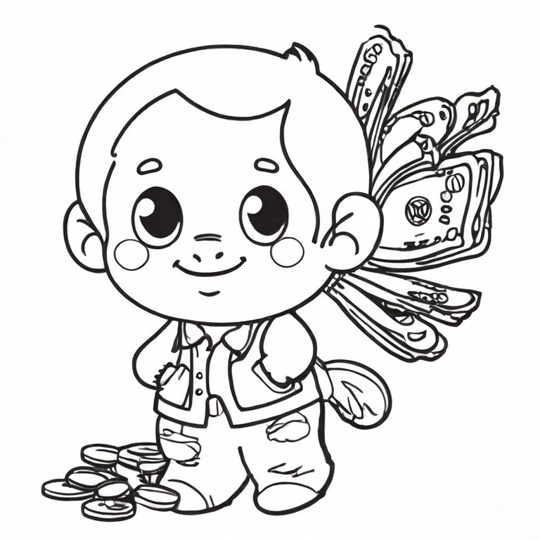 cartoon money drawing