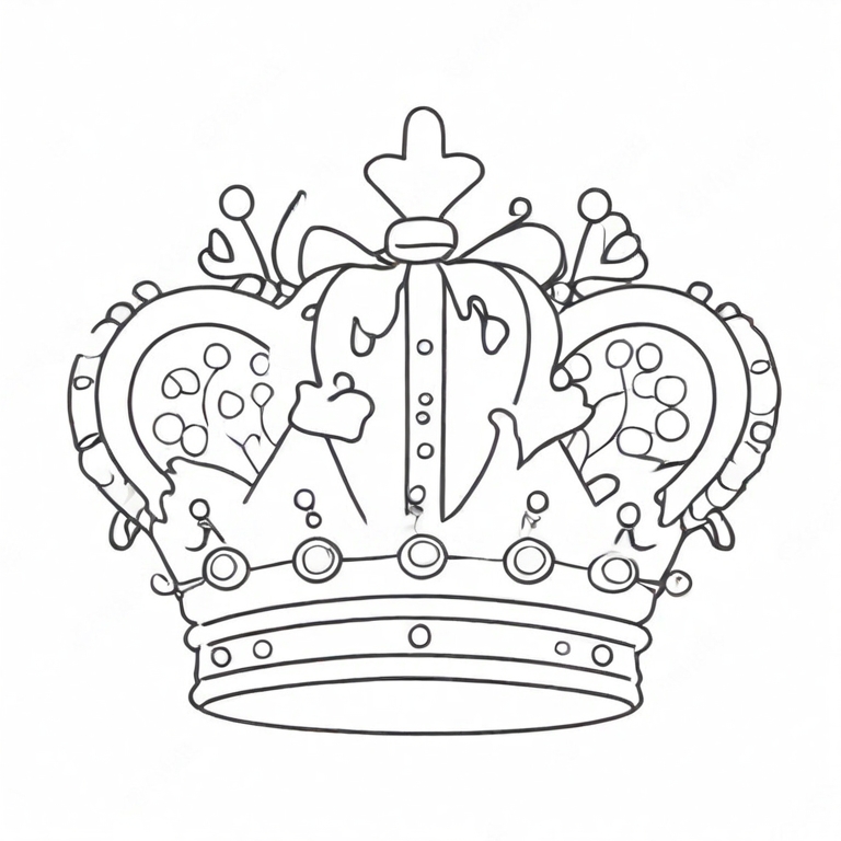 cartoon crown drawing