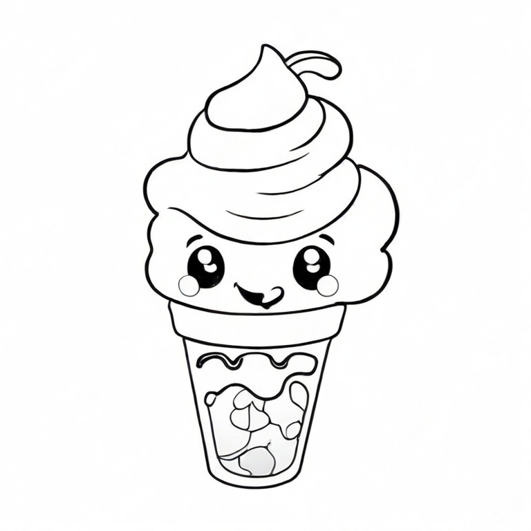 ice cream cone drawing