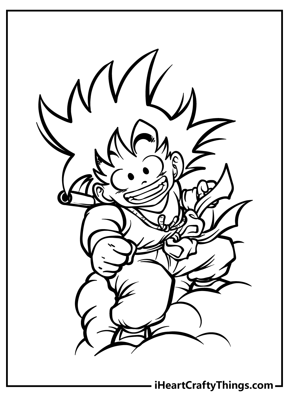 dragon ball z coloring drawing