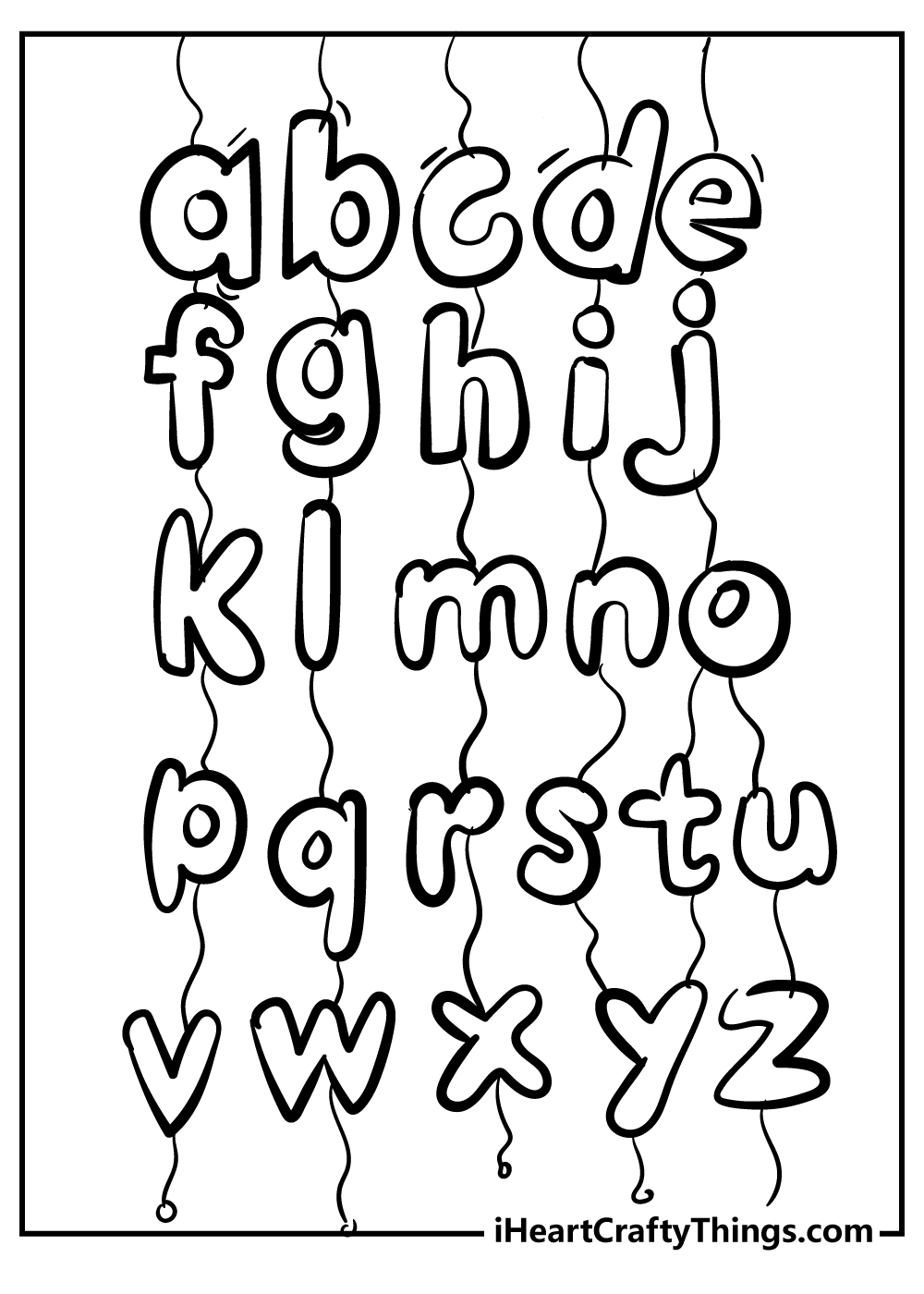 original alphabet drawing