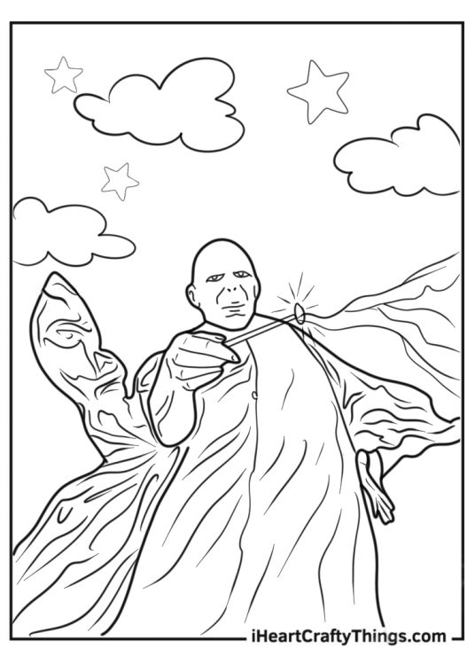 Voldemort Casting Strong Spell