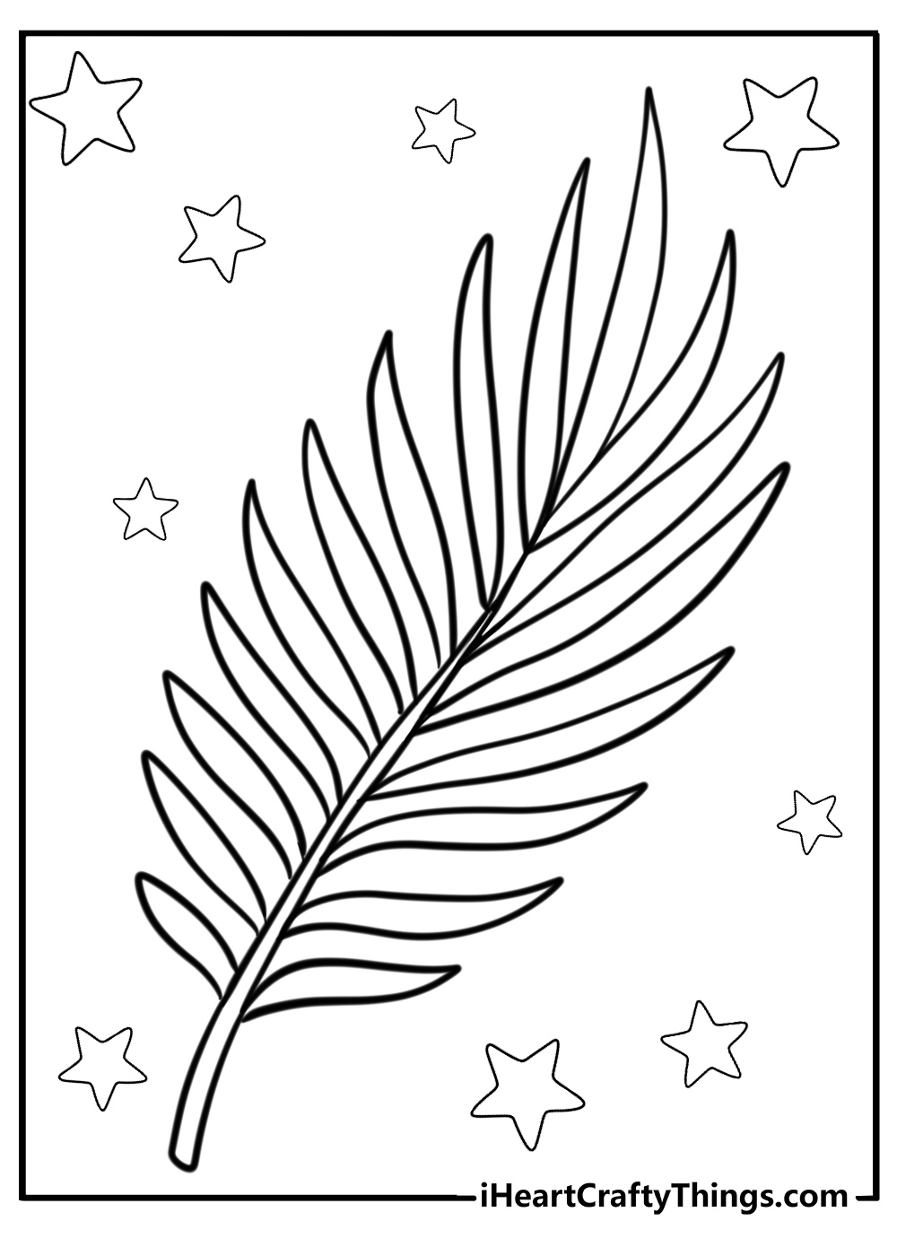 An extra large palm leaf
