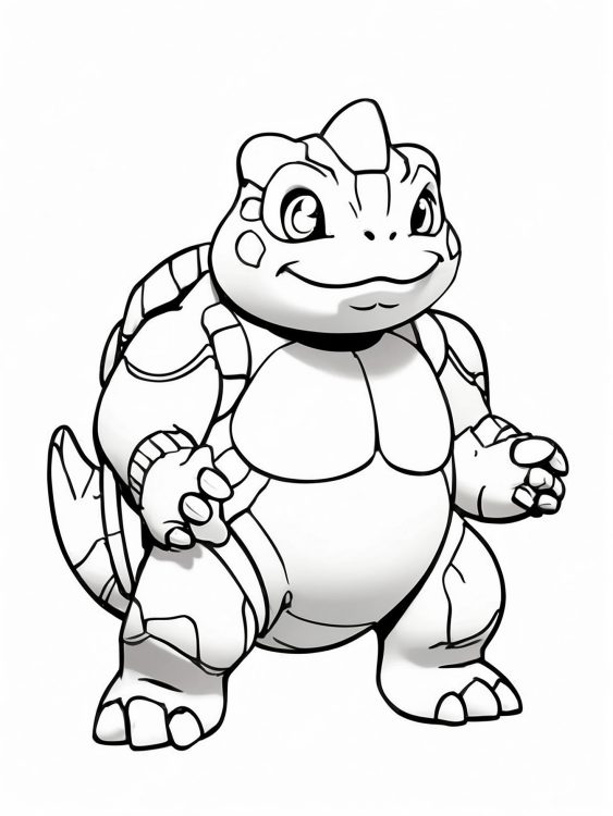 Blastoise Coloring Page