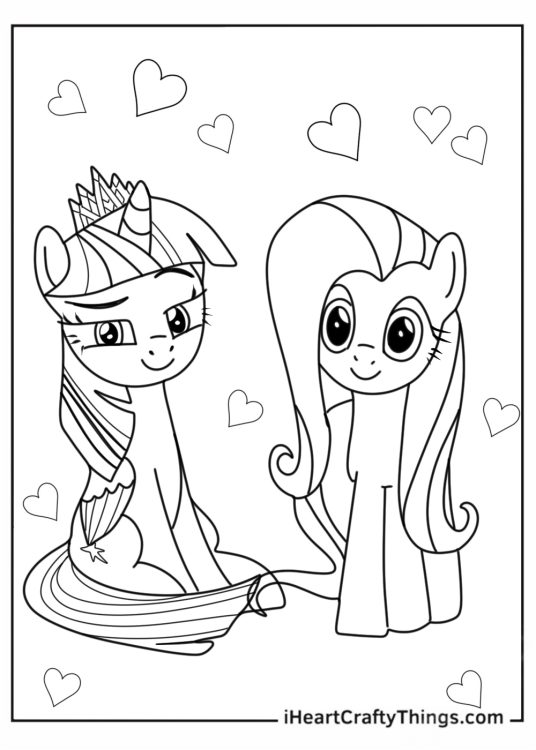 Smiling Fluttershy, Rarity, and Twilight Sparkle in Field